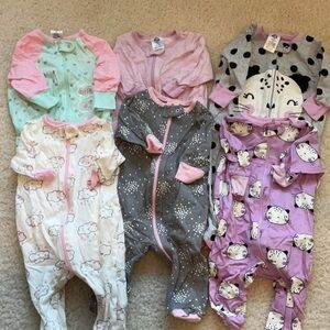 Adorable 0-3 Month One Pieces Set - Multicolor